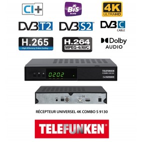 Récepteur Universel 4K - Telefunken Combo S 9130