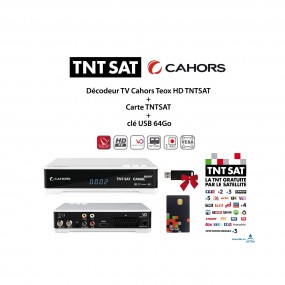 Terminal de réception TNT HD Premio SAT HD-W7 (Avec carte TNTSAT - Durée 4  ans) - Boîtiers tuner TV TNT - Achat & prix