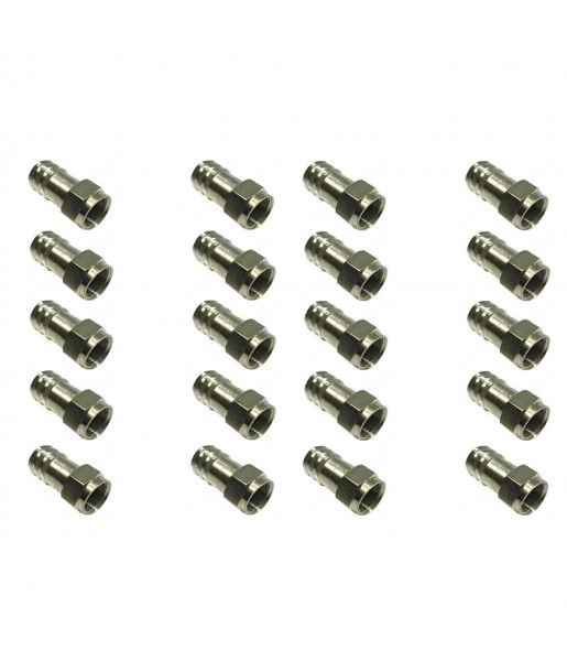 Lot de 20 connecteurs type F en laiton RG6