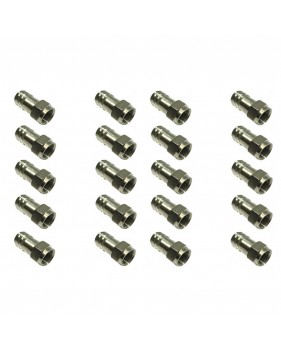 Lot de 20 connecteurs type F en laiton RG6