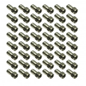 Lot de 50 connecteurs type F en laiton RG6