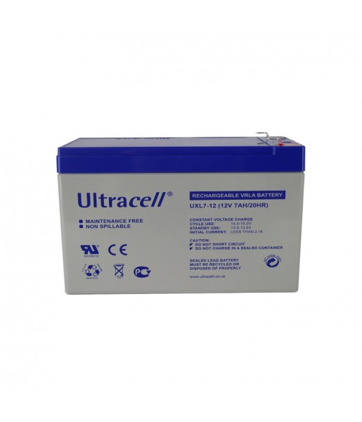 Batterie Plomb - Ultracell UXL7-12 - 12 V 7 Ah