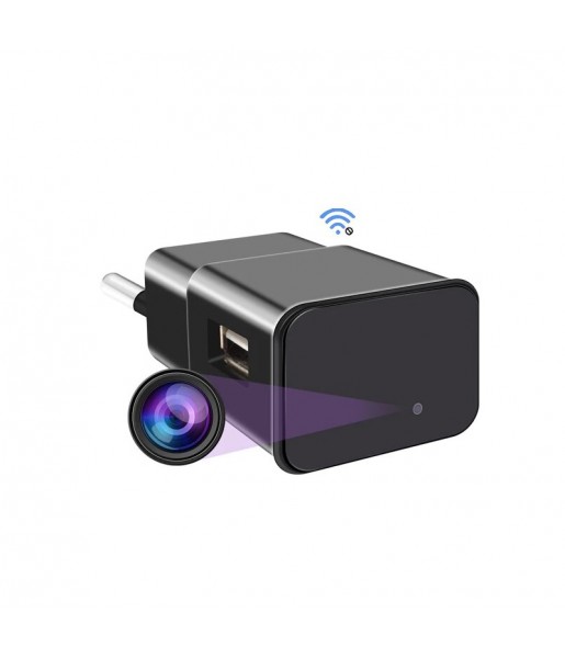 Mini caméra d'espionnage intelligente chargeur USB prise européenne