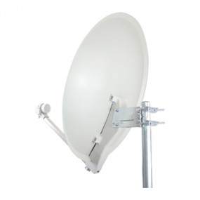 Antenne Parabole Satellite Acier 65cm Blanc HD4K