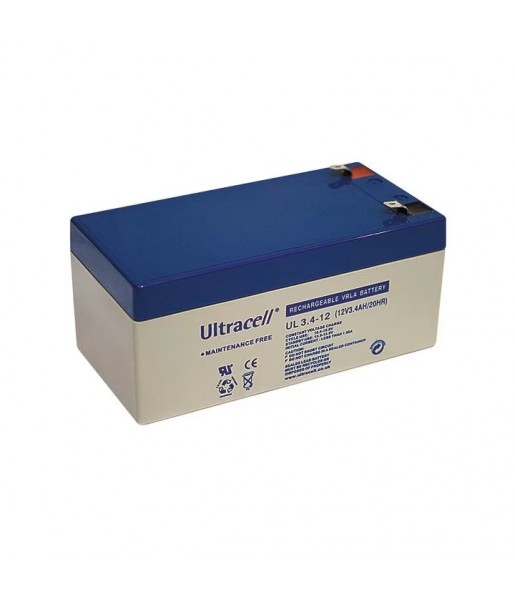 Batterie plomb étanche - Ultracell UL3.4-12 - 12v 3.4ah
