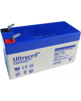 Batterie plomb - Ultracell UL 1.3-12 - 12V 1,3Ah, gamme UL