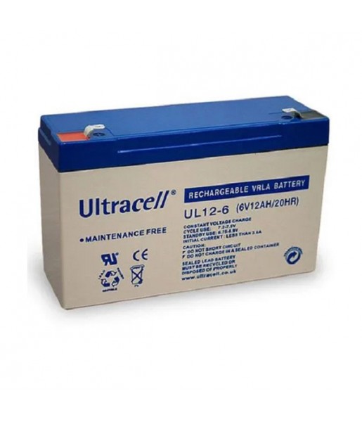 Batterie plomb étanche - Ultracell UL12-6 - 6v 12ah