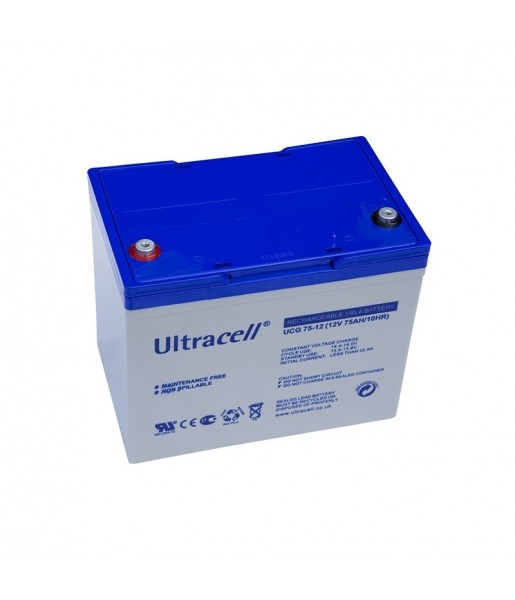 Batterie Gel - Ultracell UCG75-12 - 12v 75ah