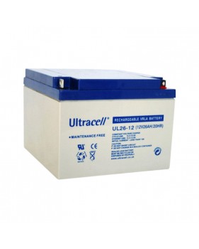 Batterie plomb étanche - Ultracell UL26-12 - 12v 26ah