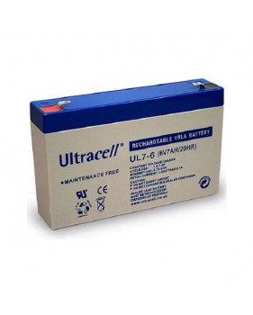 Batterie plomb étanche - Ultracell UL7-6 - 6v 7ah