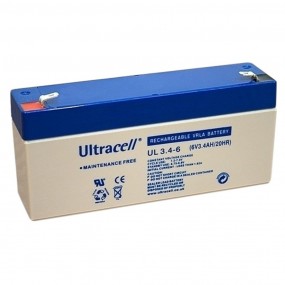 Batterie plomb étanche - Ultracell UL3.4-6 - 6v 3.4ah