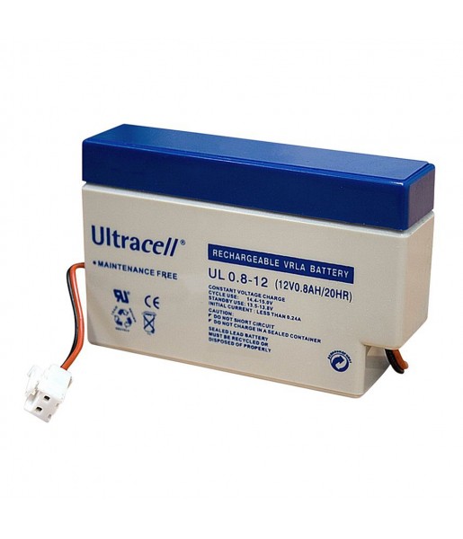 Batterie Plomb Etanche - Ultracell UL0.8-12 - 12V 0.8Ah