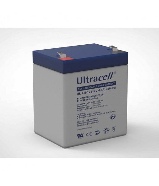 Batterie Plomb - Ultracell UL4.5-12 - 4.5Ah 12V
