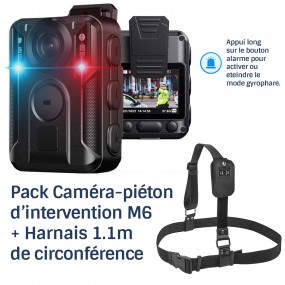 Pack Caméra-Piéton D'intervention GPS Professionnel HD 2160P 128Go