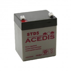 Batterie Plomb Etanche ACEDIS STD5 12V 5Ah C20 AGM VRLA