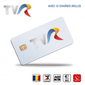 Carte Abonnement TV HD TVR Illimité Roumanie 12 Chaînes