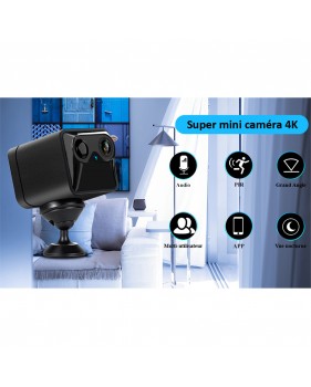 Mini Caméra de Surveillance Portable Sans Fil 4K Ful HD WiFi OX-MINI