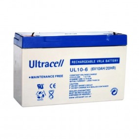 Batterie plomb étanche - Ultracell UL10-6 - 10Ah 6V