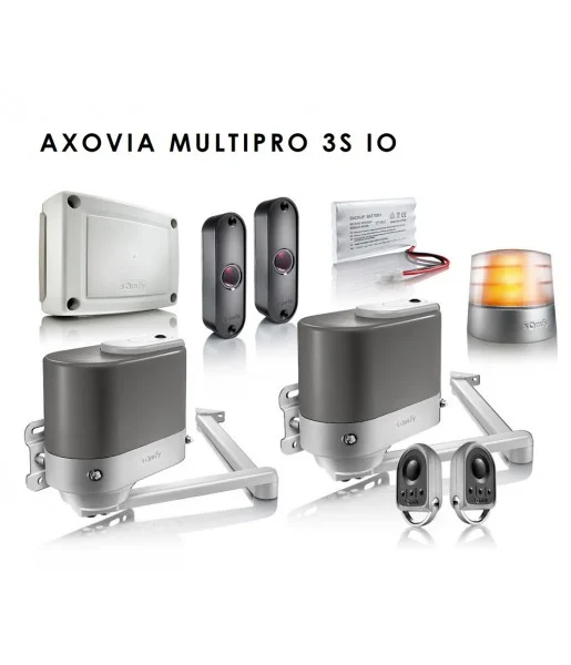 Kit Motorisation  bras Automatisme de Portail Battant AXOVIA MULTIPRO 3S IO