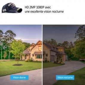 Mini caméra HD 1080P Casquette Noir Chapeau WIFI