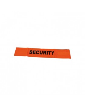 Brassard Orange Fluo Security Velcro Haute Visibilité