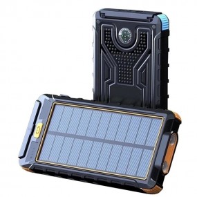 Chargeur solaire étanche 80000 mAh, batterie externe avec Port USB