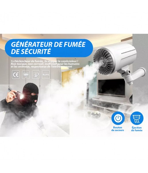 Générateur de fumée Machine à brouillard de sécurité Fumigène Blanc