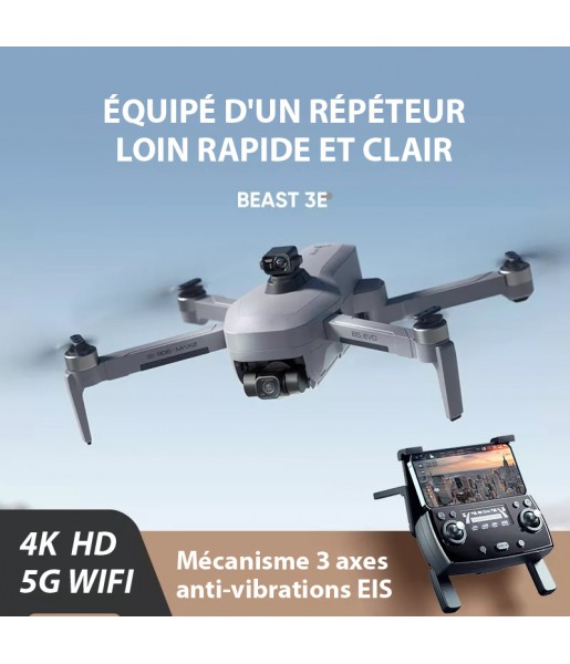 Drone BEAST 3E SG906MAX2 Caméra 4K HD 2160P Zoom Ultra-long WIFI 5G