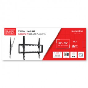 Support Mural TV - Superior 32-55 Tilt Extra Slim STV005