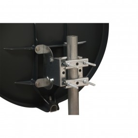 Antenne Parabole Fibre SMC 60cm Anthracite WORLDSAT + LNB Twin