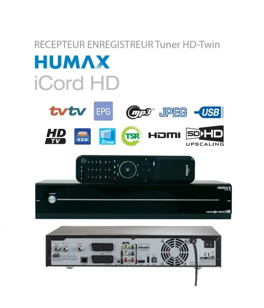 Rcepteur Enregistreur Tuner HD Twin Humax iCord HD 500GB