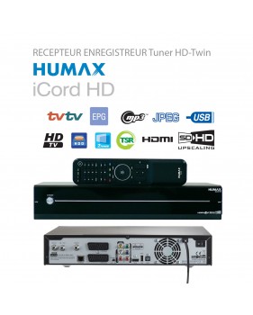 Récepteur Enregistreur Double Tuner HD Humax iCord HD 500GB