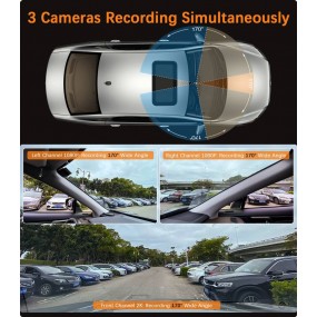 Caméra de voiture Dash Cam WiFi GPS voiture DVR Range Tour