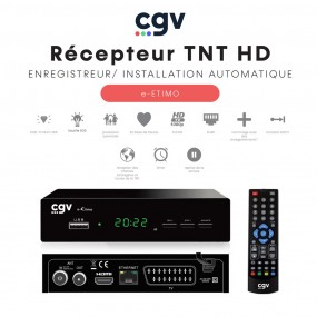 Récepteur Enregistreur TNT Full HD (RJ45) e-ETIMO