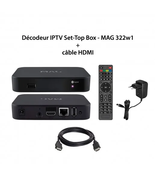 Décodeur IPTV Multimédia MAG 322w1