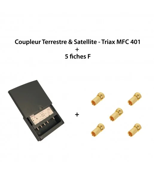 Coupleur Terrestre Satellite Triax MFC 401 5 fiches F