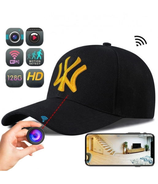 Mini Caméra de Baseball Sans Fil 1080P Full HD WIFI + Carte Mémoire 128 Go