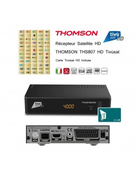 Pack Tivùsat Récepteur Satellite HD - THOMSON THS807 HD