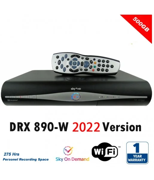 Boitier SKY+HD BOX WIFI DRX 890W Nouveau Disque Dur 500GB 250Hrs