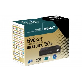 Pack Tivùsat Décodeur Satellite HD Humax Tivumax LT HD-3801S2
