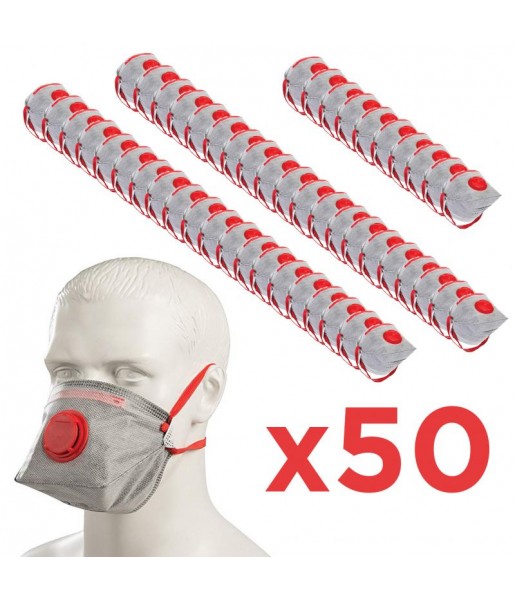 Masques de protection respiratoire pliable à valve d