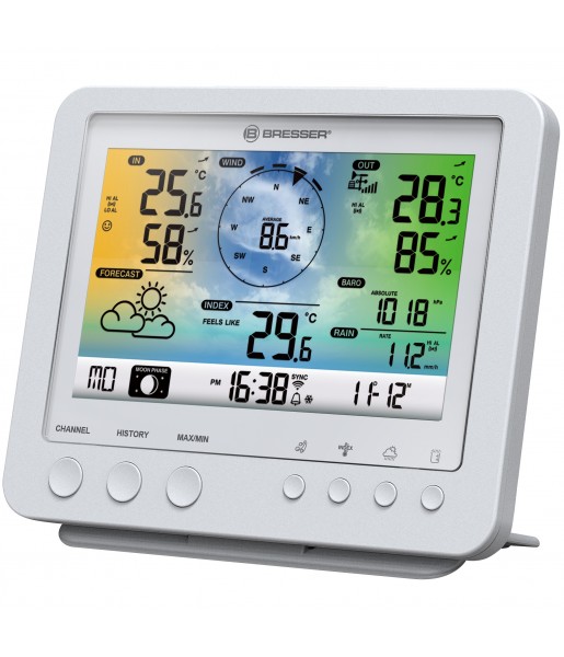 Sencor - Station météo professionnelle avec écran LCD couleur 1xCR2032  Wi-Fi