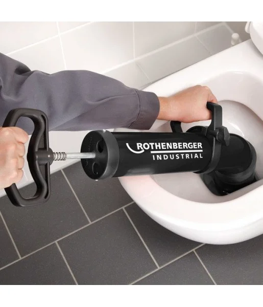 Déboucheur canalisation nettoyage pompe haute pression outil de piston de  toilette avec 4 adaptateurs pour WC cuisine salle d J072B