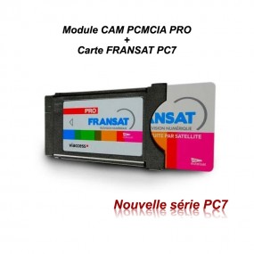 Module CAM PCMCIA PRO + Carte FRANSAT