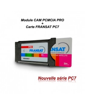 Module CAM PCMCIA PRO + Carte FRANSAT