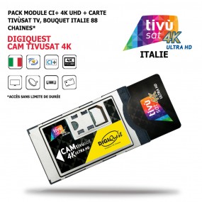 Pack Module + Bouquet Tv CAM-Tivusa-4K
