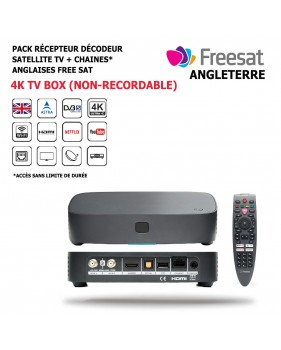 Pack Récepteur Décodeur Satellite 4K-TV-Box