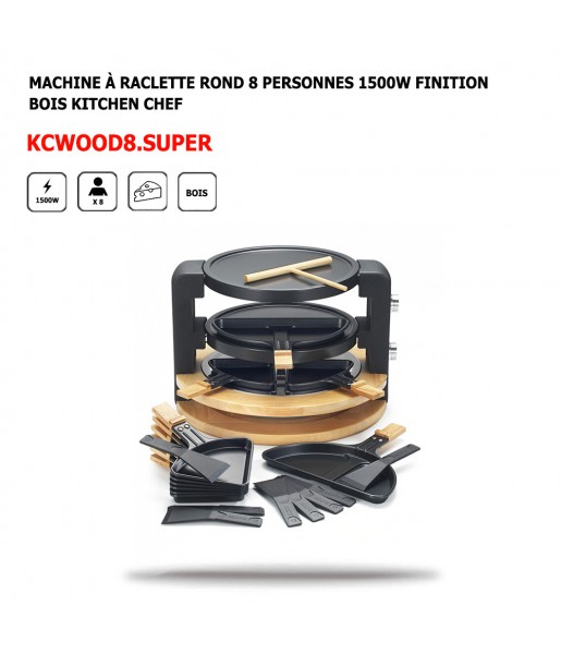 Présentation principale Machine à Raclette KCWOOD8-super