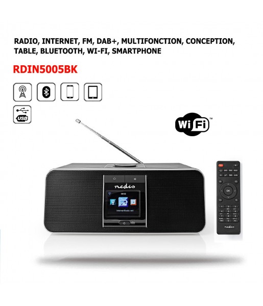 Radio Internet Bluetooth Wi-Fi FM, DAB+ Multifonction AirMusic, Usb