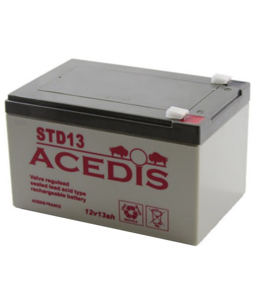 Batterie AGM étanche - ACEDIS STD 13 - 12V 13.3Ah gamme VO
